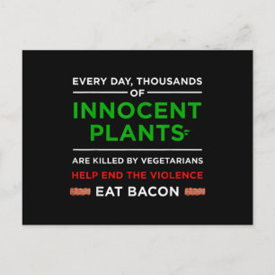 Carte Postale Plantes innocents de Bacon