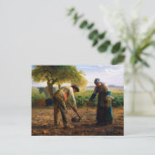 Carte Postale Planteurs de pommes de terre par Jean-François Mil (Debout devant)