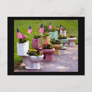 Carte Postale Planteurs de toilettes