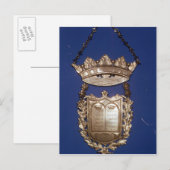 Carte Postale Plaque à trésor ou Bouclier pour le défilement de (Devant / Derrière)