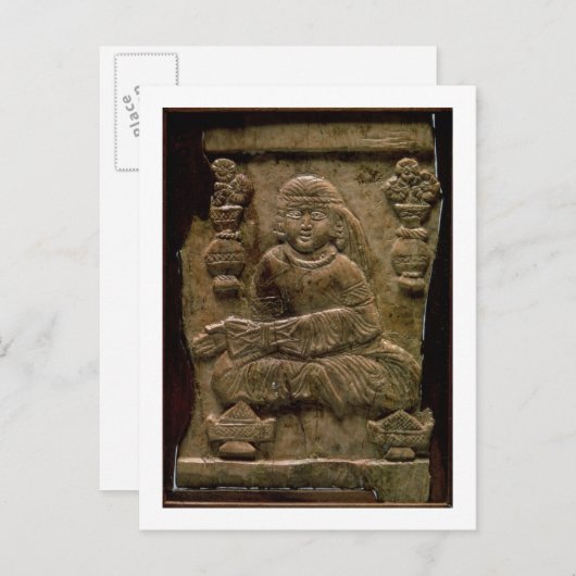 Carte Postale Plaque abbasside, Irak ou Iran, 12ème siècle (ivoi (Devant / Derrière)