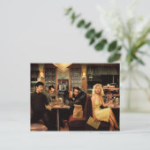 Carte Postale Plaque bleue (Debout devant)