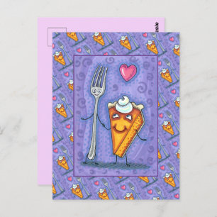 CARTE POSTALE PLAQUE & CITROUILLE PIE, FAIT L'UN POUR L'AUTRE, R
