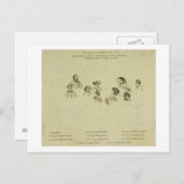 Carte Postale Plaque clé du portrait de la famille royale à Osbo (Devant / Derrière)