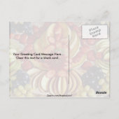 Carte Postale Plaque de fruits (Dos)