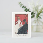 Carte Postale Plaque de mode Art déco "Jour et Nuit" par Barbier (Debout devant)