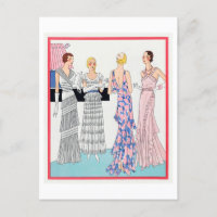 Plaque de mode des années 1920