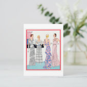 Carte Postale Plaque de mode des années 1920 (Debout devant)