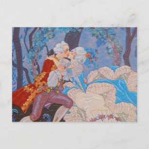 Carte Postale Plaque de mode Kiss ~ Vintage Marie Antoinette