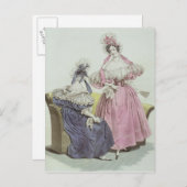 Carte Postale Plaque de mode, 'Le Follet Courrier Salons (Devant / Derrière)