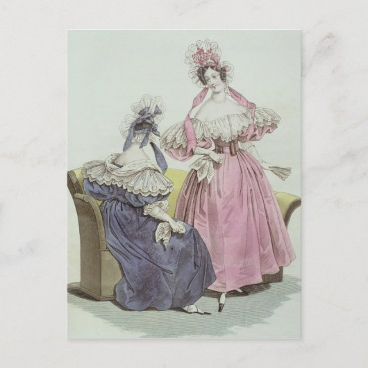 Carte Postale Plaque de mode, 'Le Follet Courrier Salons (Devant)