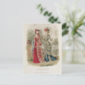 Carte Postale Plaque de mode montrant des casquettes et des robe (Debout devant)