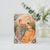 Carte Postale Plaque de mode victorienne Femmes et enfant (Debout devant)