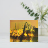 Carte Postale Plaque de rue (Debout devant)