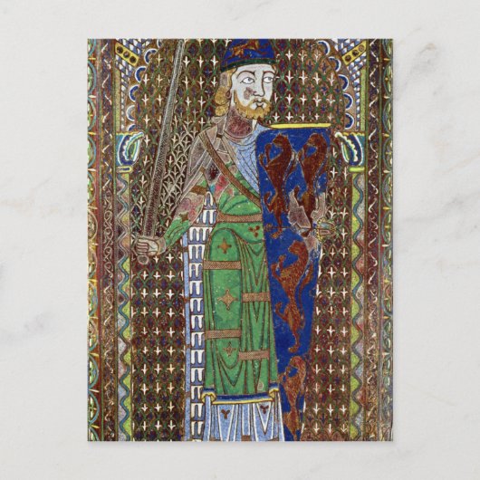 Carte Postale Plaque de tombeau de Geoffrey Plantagenet (Devant)