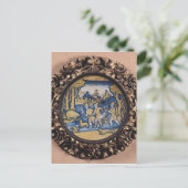 Carte Postale Plaque décorée avec scène de chasse (Debout devant)