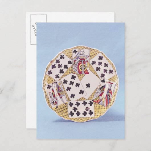 Carte Postale Plaque décorée en trompe l'oeil (Devant / Derrière)