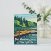 Carte Postale Plaque des lacs de Mecklembourg (Debout devant)