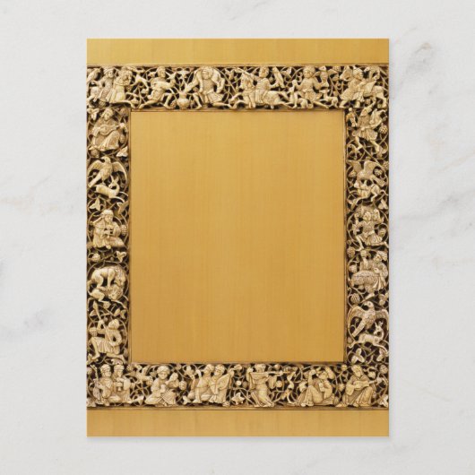 Carte Postale Plaque d'ivoire sculptée de Fatimid, Egypte (Devant)