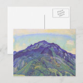 Carte Postale Plaque Ferdinand Hodler- Schynige (Devant / Derrière)