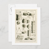 Carte Postale Plaque II : instrument de percussion ancien et mod (Devant / Derrière)