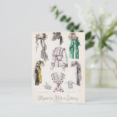 Carte Postale Plaque mode (Debout devant)