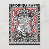 Carte Postale Plaque Queen Victoria au château de Windsor (Devant)