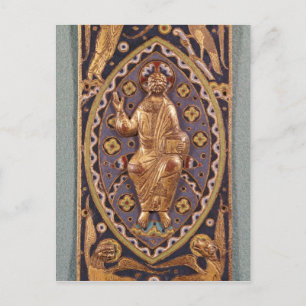 Carte Postale Plaque Reliquaire représentant le Christ