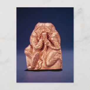 Carte Postale Plaque représentant deux Scythiens partageant une 