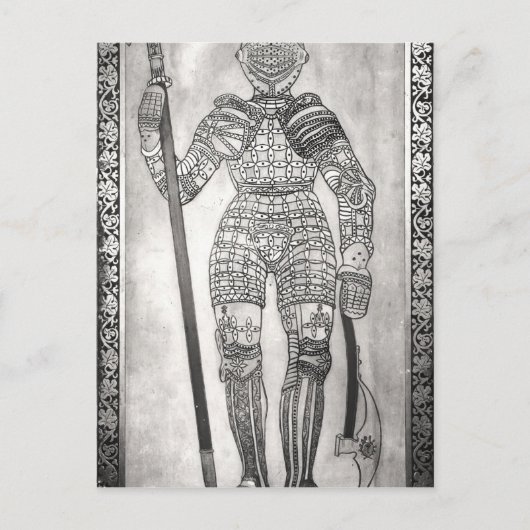 Carte Postale Plaque représentant l'armure de Jeanne d'Arc (Devant)