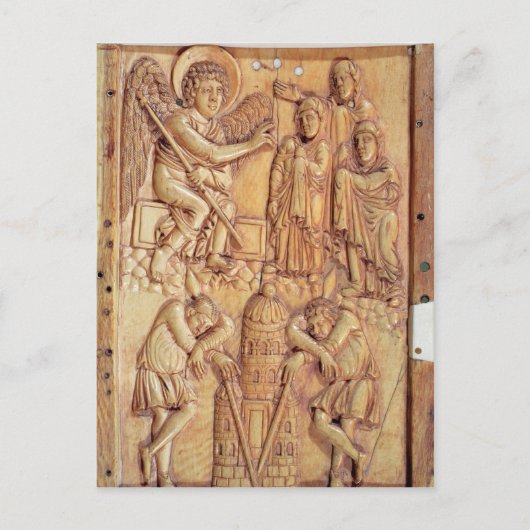 Carte Postale Plaque représentant les saintes femmes à la tombe (Devant)