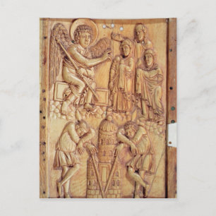 Carte Postale Plaque représentant les saintes femmes à la tombe