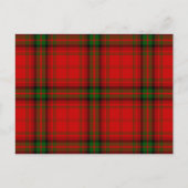 Carte Postale Plaque rouge vert tartan MacDougall (Devant)