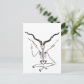 Carte Postale Plaque squelettique de Baphomet (Debout devant)