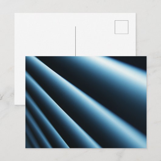 Carte Postale Plaques bleues abstract (Devant / Derrière)