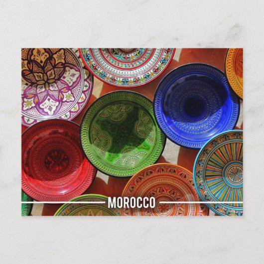 Carte Postale Plaques de céramique marocaine (Devant)