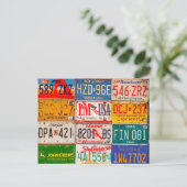 Carte Postale Plaques de licence américaines Art America (Debout devant)