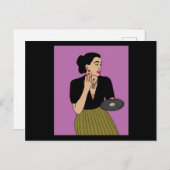 Carte Postale Plaques De Vinyle vintages (Devant / Derrière)