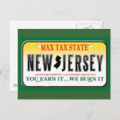 Carte Postale plaques d'immatriculation (Devant / Derrière)