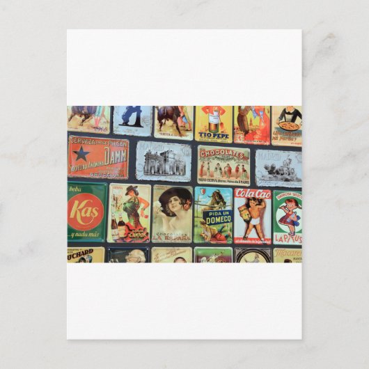 Carte Postale Plaques métalliques espagnoles (Devant)