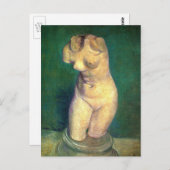 Carte Postale Plaster Statuette Femme Torso par Vincent van Gogh (Devant / Derrière)