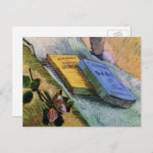 Carte Postale Plaster Statuette Rose et romans Vincent van Gogh (Devant / Derrière)