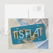 Carte postale PLAT | AzimuthalEquidistant.org (Devant / Derrière)