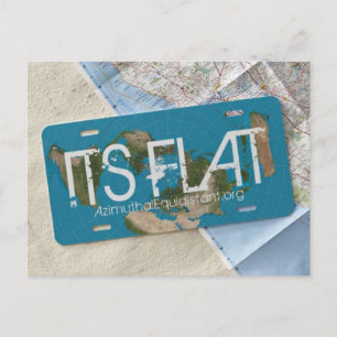 Carte postale PLAT AzimuthalEquidistant.org