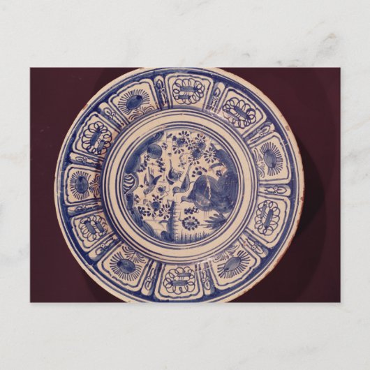 Carte Postale Plat bleu, dérivé d'une Ming Export tardive (Devant)