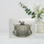 Carte Postale Plat de beurre avec base en verre dépoli (Debout devant)