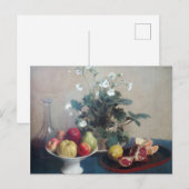 Carte Postale Plat de Fruit et de Carafe (Devant / Derrière)