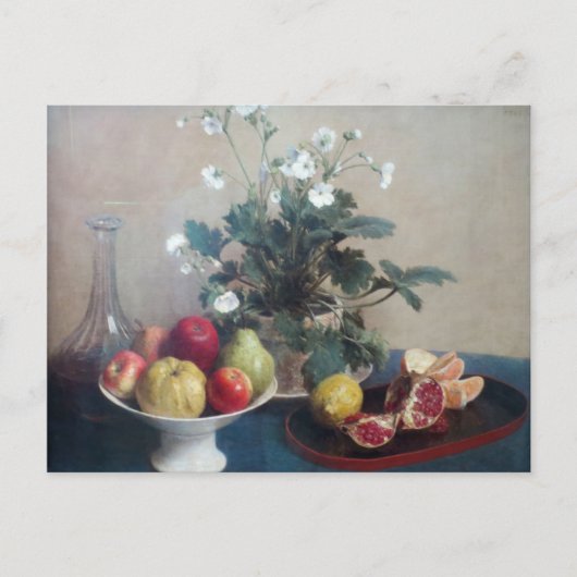 Carte Postale Plat de Fruit et de Carafe (Devant)