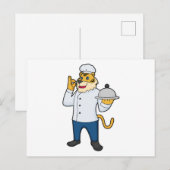 Carte Postale Plat du chef Tiger Cook (Devant / Derrière)