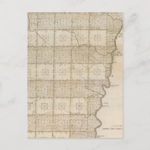 Carte Postale Plat of the Seven Ranges of Townships